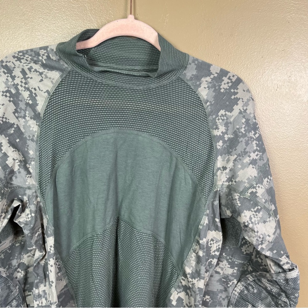 Massif Army Combat Shirt Camo Green Men's Large